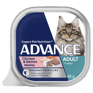 Advance Adult Chicken & Salmon Medley 85g x 7