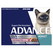 Advance Cat Wet Food Pouches Ocean Fish in Jelly 12 x 85g