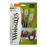 Whimzees Tooth Brush Star Value Bag Dental Dog Treat - Large 6pk