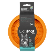 LickiMat Dog UFO Slow Food Anti-anxiety Bowl - Orange