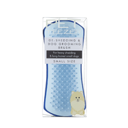 Pet Teezer De-Shedding Small Dog Brush - Blue/ Light Blue