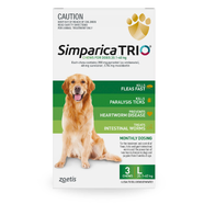 Simparica Trio for Large Dogs 20.1 - 40kg Green (3pk)