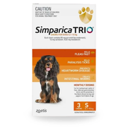Simparica Trio for Small Dogs - 5.1 - 10kg Orange (3pk) 
