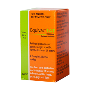 Equivac Tetanus Anti Toxin Vaccine 10ml Multi dose TAT (Green)  