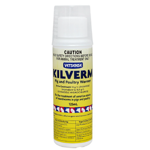 Vetsense Kilverm Pig and  Poultry Wormer 125mL