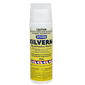 Vetsense Kilverm Pig and  Poultry Wormer 125mL
