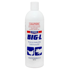 Sykes Big L Pig and Poultry Wormer 500ml