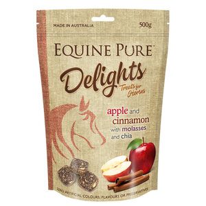 Equine Pure Delights Apple and Cinnamon with Mollasses and Chia [Size: 500g]