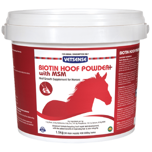 Vetsense Biotin Hoof Powder Plus with MSM 1.5kg