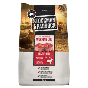 Stockman & Paddock Working Dog Aussie Beef Adult Dry Dog Food 20kg 