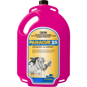 Panacur 25 wormer 5 Litre for Sheep, Goats and Cattle - Fenbendazole 25g/L