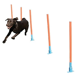 Rosewood Agility Slalom Weave Poles for Dogs rosewood agility slalom, dog weave poles australia, dog agility slalom course, dog agility training kit, backyard dog agility, dog weave training poles, dog agility equipment australia