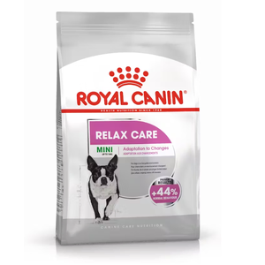 Royal Canin Mini Relax Care Dry Food For Dogs 3kg Royal Canin Mini Relax Care, calming dry dog food, stress support for small dogs, dog food for anxiety, small dog nervous behaviour support, adaptogenic dog food, Royal Canin stress food, emotional wellbeing dog food