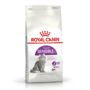 Royal Canin Sensible 33 Dry Cat Food 400g Royal Canin Sensible 33, cat food for sensitive stomach, dry cat food digestive care, Royal Canin digestive support, adult cat food sensitive digestion, high digestibility cat food, prebiotic cat food
