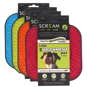 Scream Lick Enrichment Mat Square for Crate/ Cage