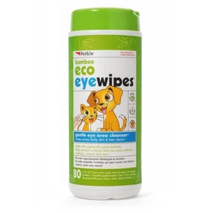 Petkin Bamboo Eco Eye Wipes 80Pk