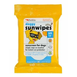 Petkin Doggy Sunwipes Sp15* 20Pk