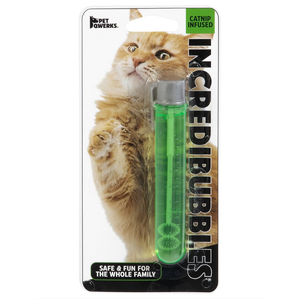 PetQwerks IncrediBUBBLES 25ml - Catnip Flavour PetQwerks IncrediBUBBLES,  catnip bubbles for cats,  interactive cat toys bubbles , safe bubbles for cats and kids,  catnip play bubbles, long-lasting bubbles for cats,  fun outdoor cat toys,  cat bubble toy