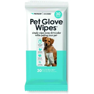 Petkin Pet Glove Wipes - Vanilla Scented 30pk petkin pet glove wipes, petkin wipes vanilla, petkin glove wipes 30pk, dog wipes vanilla, cat wipes vanilla, aloe vera pet wipes, pet glove wipes, petkin vanilla wipes, petkin paw wipes