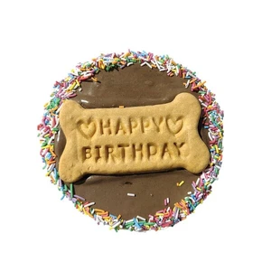 Huds And Toke Happy Birthday Carob Frosted Doggy Cake 1Pk - 12Cm