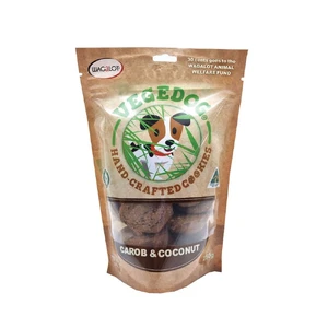 Wagalot Vegedog Carob & Coconut Cookies 250g wagalot carob coconut cookies, vegan dog treats, Vegedog cookies, natural dog snacks, Australian-made dog treats, plant-based dog treats