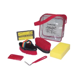 Eureka Red Budget Horse Grooming Kit