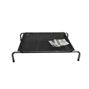 Zeez Platinum Elevated Pet Bed Black Medium 100X73X18Cm