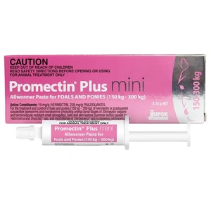 Jurox Promectin Plus LV Allwormer Paste for Foals and Ponies 150g-300g - MINI SIZE 3.15 grams
