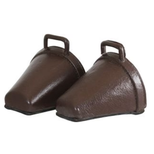 Eureka Childs Leather Clogs - BROWN