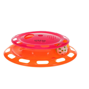 Scream Single Layer Orb Tower With Spin Top Loud Pink & Orange 24X24X6Cm