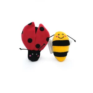 Zippy Claws Ladybug & Bee Cat Toy zippy claws ladybug bee, zippyclaws 2 pack, catnip toy bee, cat ladybug toy, zippy claws cat toy, zippyclaws crinkle toy, bee and ladybug cat toys, zippycat toys