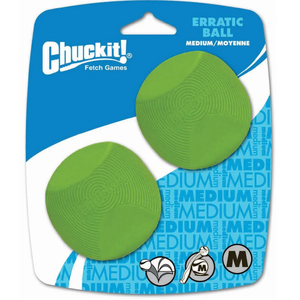 Chuckit! Erratic Ball Medium 6cm (2pk)
