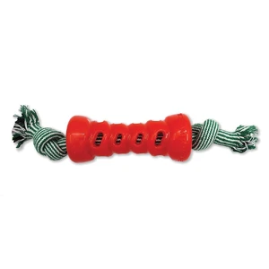 Scream Xtreme Christmas Treat Bone with Rope – XL scream xtreme bone, scream xtreme christmas, christmas chew toy, xtreme chewer toy, tough dog bone, dog christmas present, xl chew toy, power chewer bone, strong dog toy, durable chew, tpr chew toy, rope chew bone, scream rope toy, dog gift christmas, che
