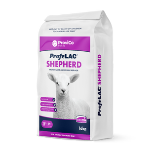 ProfeLAC SHEPHERD Ultimate Lamb-Kid-Cria Milk Replacer 16kg profelac, profelac shepherd, lamb milk replacer, kid milk replacer, cria milk formula, low lactose milk powder, high fat lamb formula, goat kid feeding milk, small ruminant milk replacer, probiotic milk replacer, celmanax formula, lamb gut health milk, fa