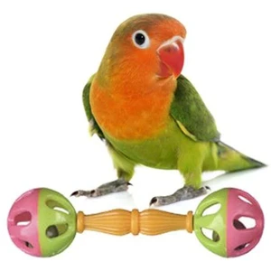 Superbird Birdie Barbell Foot Toy 12.7X3.8Cm - 3Pk (Small - Medium Birds)