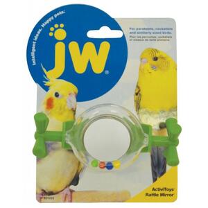JW Insight BIRD TOY RATTLE MIRROR 6x11cm