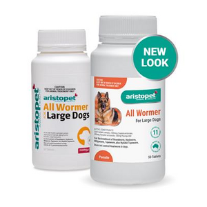 Aristopet Allwormer for Large Dogs 20kg Tablets 50 pack