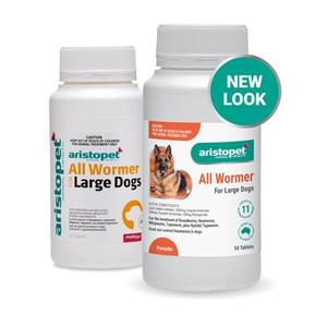 Aristopet Allwormer for Large Dogs 20kg Tablets 50 pack
