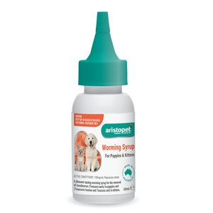 Aristopet Puppy/Kitten Worming Syrup 50ml