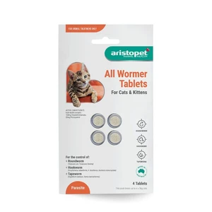 Aristopet All wormer for Cats 4 pack
