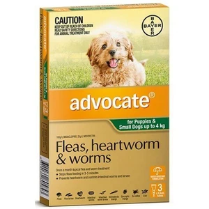 Advocate Small Dog Green (< 4kg) 3pk