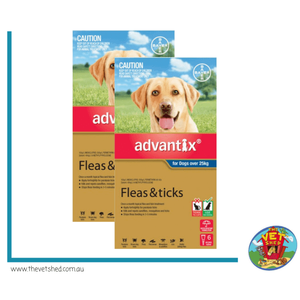 Advantix Blue Dogs over 25kg 12 pack - (2 x 6 pks) 