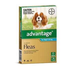 Advantage Aqua 6pk Dogs 4-10kg