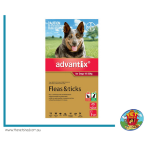 Advantix Red for Dogs 10 -25kg Red 6pk