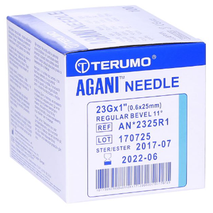 Terumo Agani Needles Box of 100 - 23G 1 INCH 