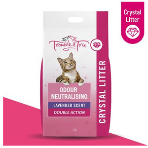 T & T Odour Neutralising Crystal Litter 6.4kg /15L Lavender scent