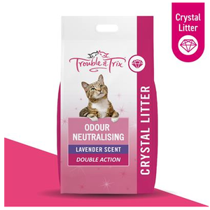 T & T Odour Neutralising Crystal Litter 6.4kg /15L Lavender scent