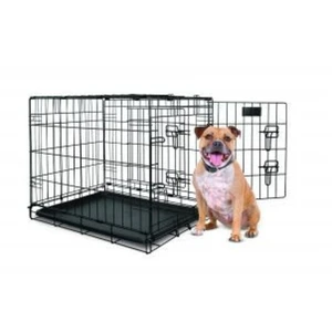 Yours Droolly Double Door Dog Crate 30" Medium