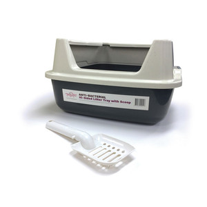 T&T Litter Tray with High Rim and Litter scoop