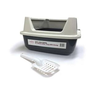 T&T Litter Tray with High Rim and Litter scoop